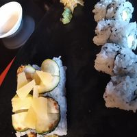 Vegan sushi rolls at Tokyo in Chattanooga