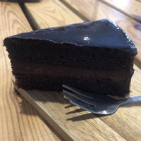 Vegan mud cake  at Squeezeme in Townsville