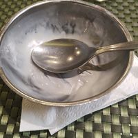 Lickable pot of traditional Sagu!! at Natureza in Porto Alegre