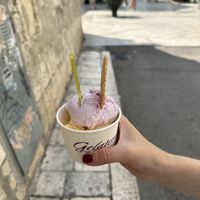 Peach and Lavender  at Gelateria Marmont in Split