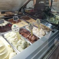 Soy based vegan options at Gelateria Marmont in Split