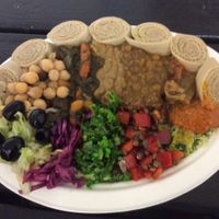 Vibrant house plate. at Ethiopiques - Boiler House in East London