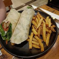 Wrap was a bit too much salat at Rad Rabbit in Chiang Mai