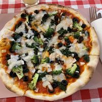 Green wonder pizza (large), 279 baht  at Rad Rabbit in Chiang Mai