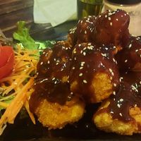 Cauli wings w bbq sauce at Rad Rabbit in Chiang Mai