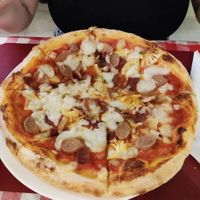 Hawaiian pizza at Rad Rabbit in Chiang Mai