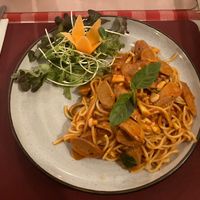 Pasta with Vegan Sausage  at Rad Rabbit in Chiang Mai