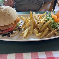 Chicken burger   at Rad Rabbit in Chiang Mai