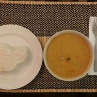 massaman curry with rice at Rad Rabbit in Chiang Mai