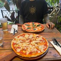 Margherita and Pacific Hawaiian Pizza  at Rad Rabbit in Chiang Mai