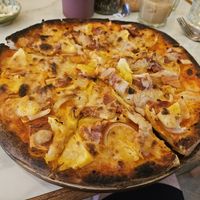 Hawaiian thick crust at Rad Rabbit in Chiang Mai
