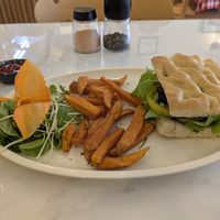 Grilled Mediterranean Focaccia Sandwich at Rad Rabbit in Chiang Mai