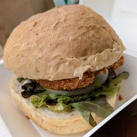 Vegan Chicken Burger at Rad Rabbit in Chiang Mai