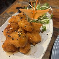 Cauliflower with the cutest butterfly carrot garnish!  at Rad Rabbit in Chiang Mai