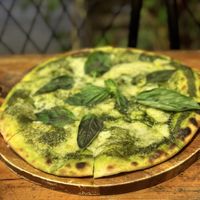 Pesto pizzaa  at Rad Rabbit in Chiang Mai
