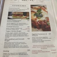 Sandwich menu  at Rad Rabbit in Chiang Mai
