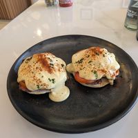 Eggs Benedict at Rad Rabbit in Chiang Mai