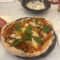 Margarita pizza with vegan bacon and chicken. Really nice!  at Rad Rabbit in Chiang Mai
