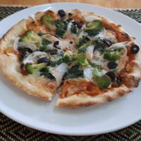 Vegan pizza. at Rad Rabbit in Chiang Mai