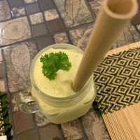 Avocado banana smoothie at Rad Rabbit in Chiang Mai