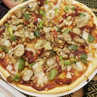 Mexicana Pizza (Large) - 239 baht (Add mushies +30 baht) at Rad Rabbit in Chiang Mai