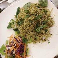 Spaghetti Pesto alla Genovese - 100 baht at Rad Rabbit in Chiang Mai