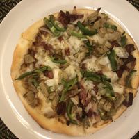 Texas BBQ pizza at Rad Rabbit in Chiang Mai