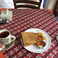 Nice breakfast. Included if you stay at the questhouse. at Rabsel Garden Cafe at Shechen Monastery in Kathmandu
