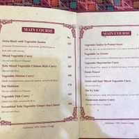 menu page 3-4 at Rabsel Garden Cafe at Shechen Monastery in Kathmandu