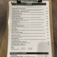 Lunch menu  at The Grazing Goat Cafe in Mackay