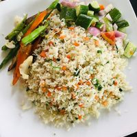Vegetable fried rice  at Rainbow Cafe in Ella