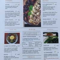 Menu  at Rainbow Cafe in Ella