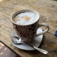 Coconut milk latte   at Rainbow Cafe in Ella