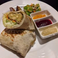 Falafel wrap at Rainbow Cafe in Ella