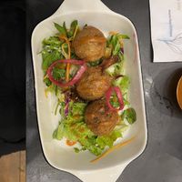 Mushroom croquette  #Veganuary at Rainbow Cafe in Ella