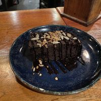 Awesome dark chocolate cake  at Rainbow Cafe in Ella