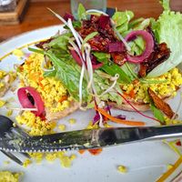 Tofu scramble at Rainbow Cafe in Ella