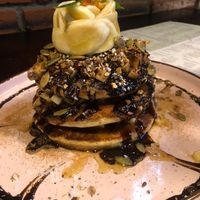 Vegan pancakes at Rainbow Cafe in Ella