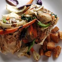 veggie enchiladas!   at Rainbow Cafe in Ella