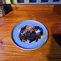 Chocolate cake at Rainbow Cafe in Ella