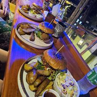 Burgers at Rainbow Cafe in Ella