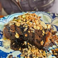 Vegan cake of the day (chocolate) at Rainbow Cafe in Ella