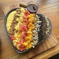 Smoothie bowl  at Rainbow Cafe in Ella