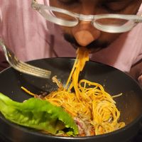 Spaghetti at Rainbow Cafe in Ella