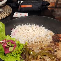 Katsu eggplant curry at Rainbow Cafe in Ella