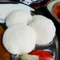 Idly Sambar - close-up at Veggie & Vega - Restaurant in Berlin