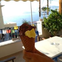 Choco-Anana at Gelateria Italiana Artigianale in Kalymnos