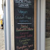 Vegan options in the restaurant. at Aardvark Alternatives in Carmarthen