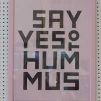 A clear message ... at Mashery - Hummus Kitchen in Cologne