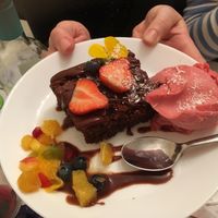 Chocolate brownie at 143V in Cork